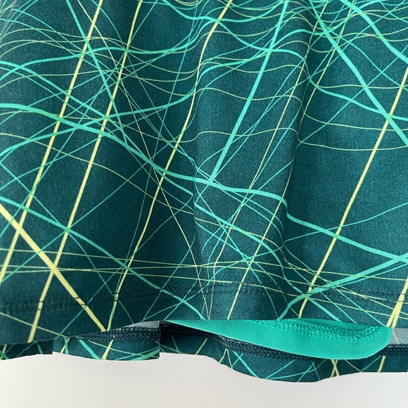 TEAL NIKE DRI-FIT TENNIS SKIRT WITH SHORTS - Picture 4 of 6